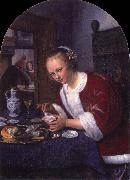 Jan Steen Girl offering oysters china oil painting artist